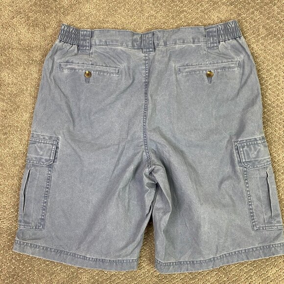 LL Bean Tropic Weight Cargo Shorts Men's 36 Blue 10" Comfort Waist Utility - Picture 5 of 13